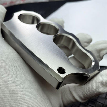 Solid Steel Knuckle Duster Outdoor Security and Personal Defense Tool