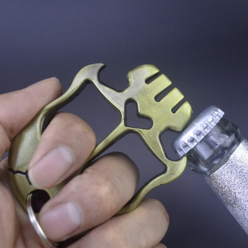 Weighted Two Finger Defender Knuckle Duster for Protection