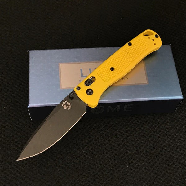 Liome Tactical Folding Blade Survival Knife with Fiber Grip for EDC and Camping