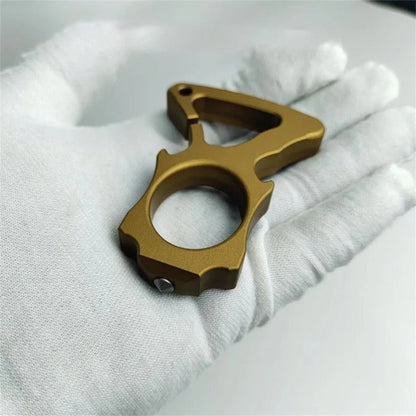 Keychain Self-Defense Tool with Knuckle Duster and Bottle Opener