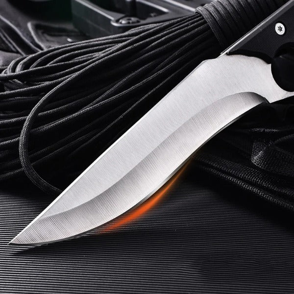 Outdoor Survival Fixed Blade Knife with Knuckle Duster Protection