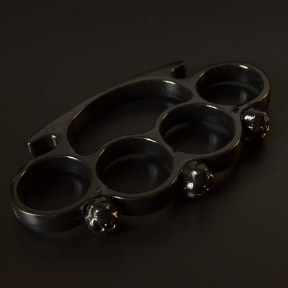 SkullGuard Protective Four-Finger Sleeve and Brass Knuckle Duster for Defense