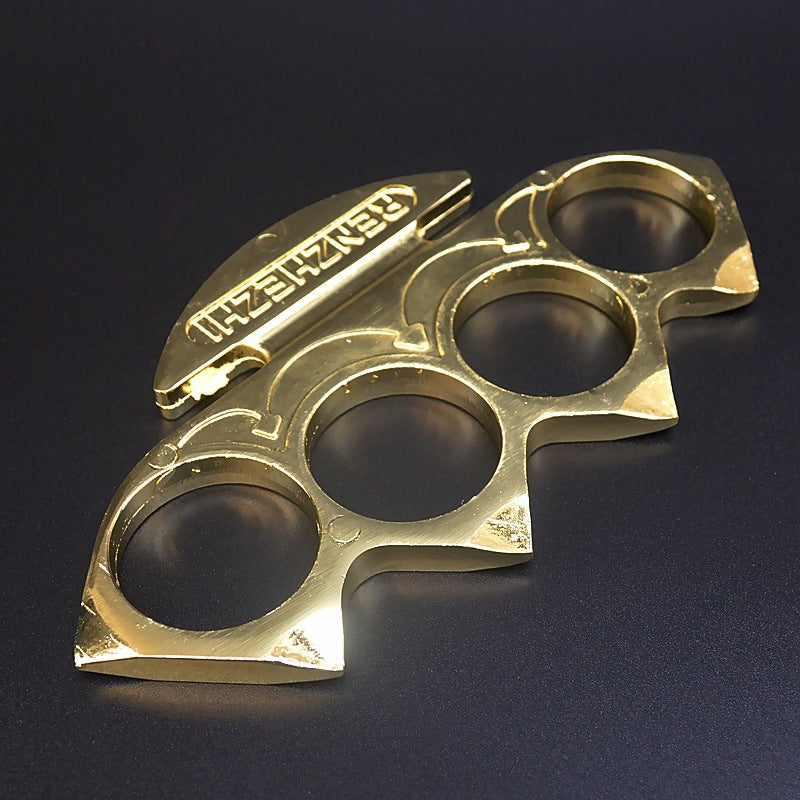 NinjaGuard Personal Defense and Fitness Tool with Brass Knuckles Duster