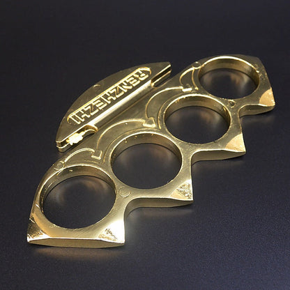 NinjaGuard Personal Defense and Fitness Tool with Brass Knuckles Duster