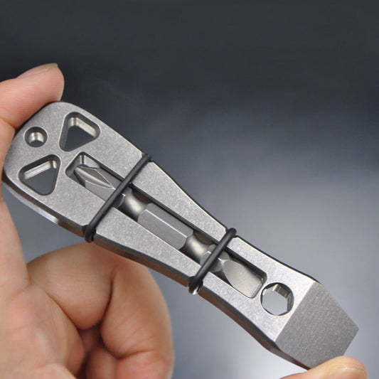 TC21 Titanium Tactical Pry Bar Durable Survival Multi-Tool for EDC