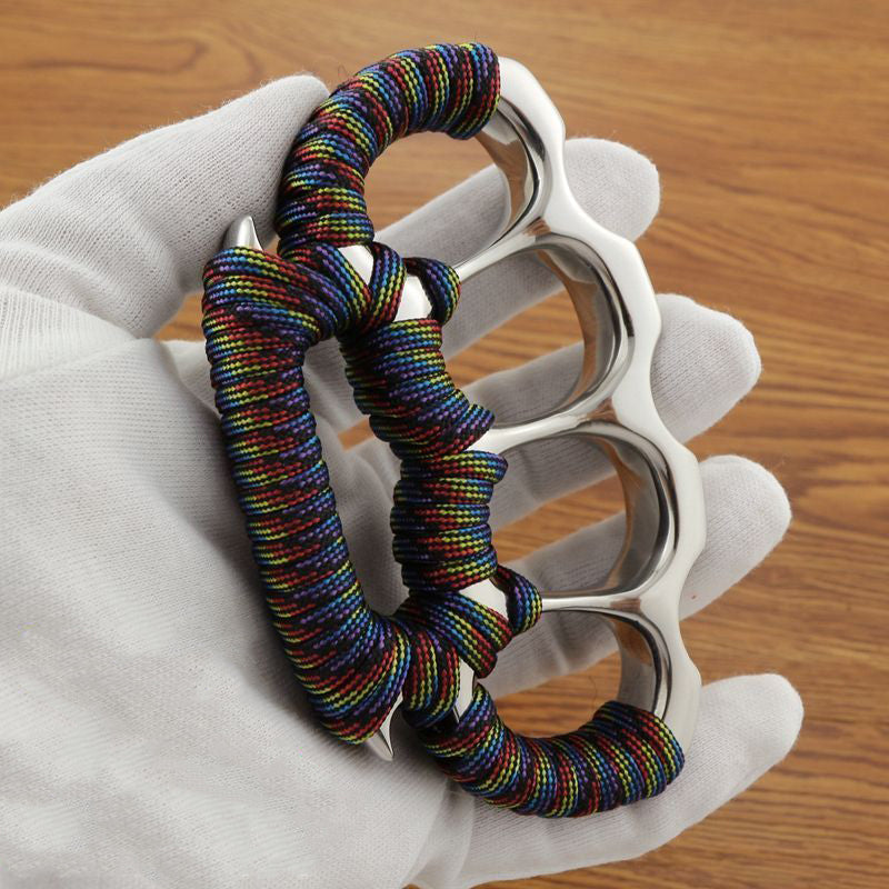 Thickened Solid Steel Knuckle Duster Tactical EDC Tool for Safety