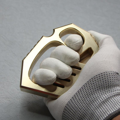 Solid Brass Knuckle Duster Finger Buckle Self-Defense Window Breaker EDC