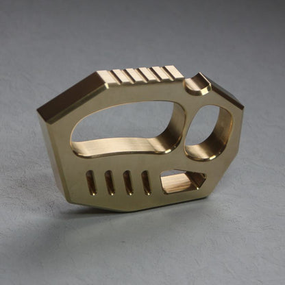 Solid Brass Knuckle Duster Finger Buckle Self-Defense Window Breaker EDC