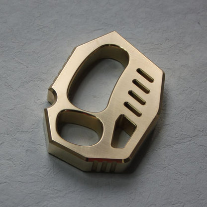 Solid Brass Knuckle Duster Finger Buckle Self-Defense Window Breaker EDC