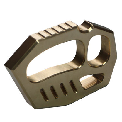 Solid Brass Knuckle Duster Finger Buckle Self-Defense Window Breaker EDC