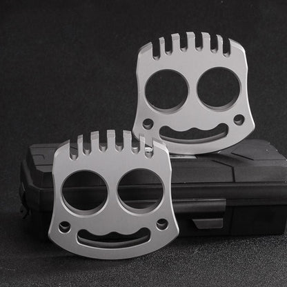 Smile Steel Knuckle Duster Multifunctional Self-Defense Window Breaker EDC Tool