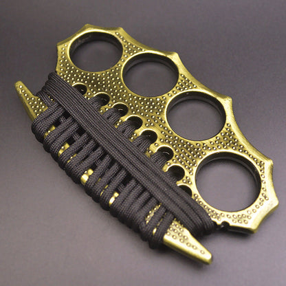 StreetGuard Four-Finger Brass Knuckles Duster and Window Breaker for Tactical Defense