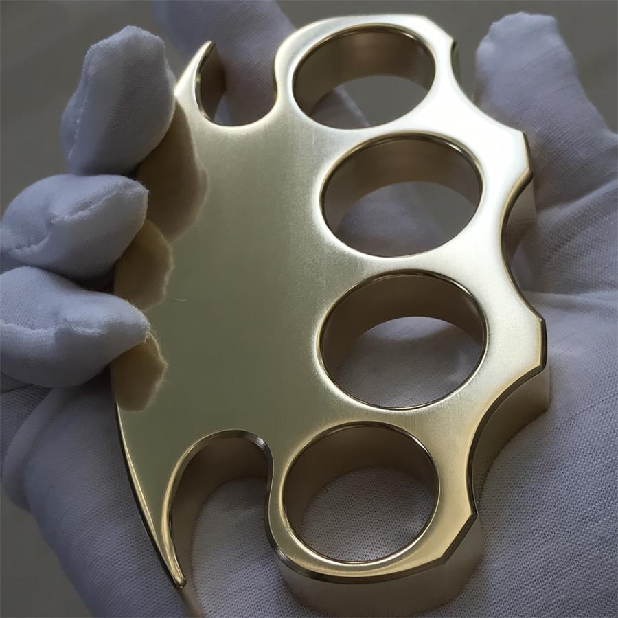 Brass Self-Defense EDC Knuckle Duster with Smooth Polished Surface