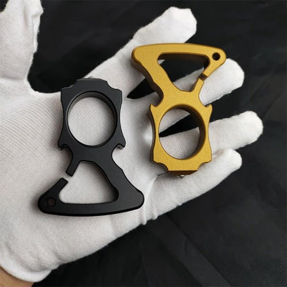 Keychain Self-Defense Tool with Knuckle Duster and Bottle Opener