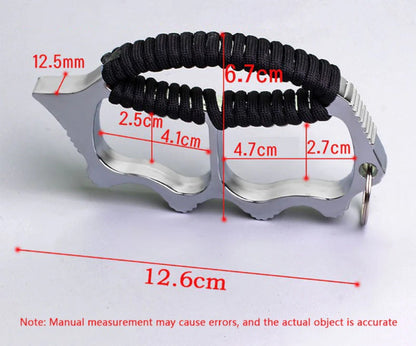 ZincGuard Knuckle Duster with Dual Finger Design for Safety
