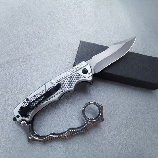 Knuckle Folding Knife for Outdoor Self Defense EDC Pocket Tool