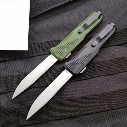 Tactical Pocket Knife with Aluminum Handle for Hunting and Self Defense Purposes