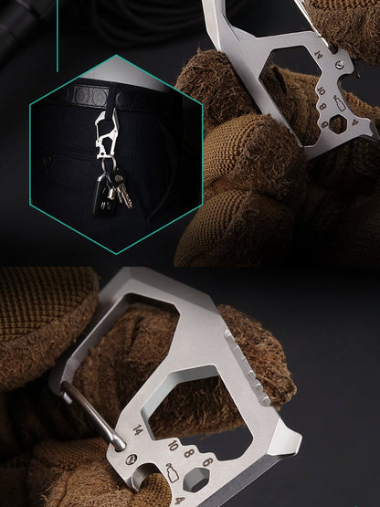 Stainless Steel Alpine Knuckle Duster Defender: Multi-Mount Safety Clip