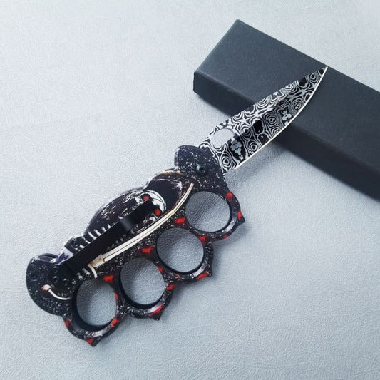 3D Printed Folding Knife and Knuckle Duster Outdoor Survival Tool
