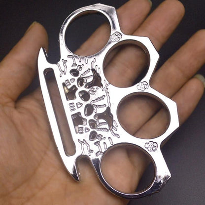 GhostGuard Solid Brass Knuckle Duster and Window Breaking Gear for Emergencies