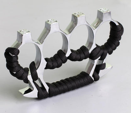 Brass Knuckle Duster with Four Finger Defense for Personal Safety