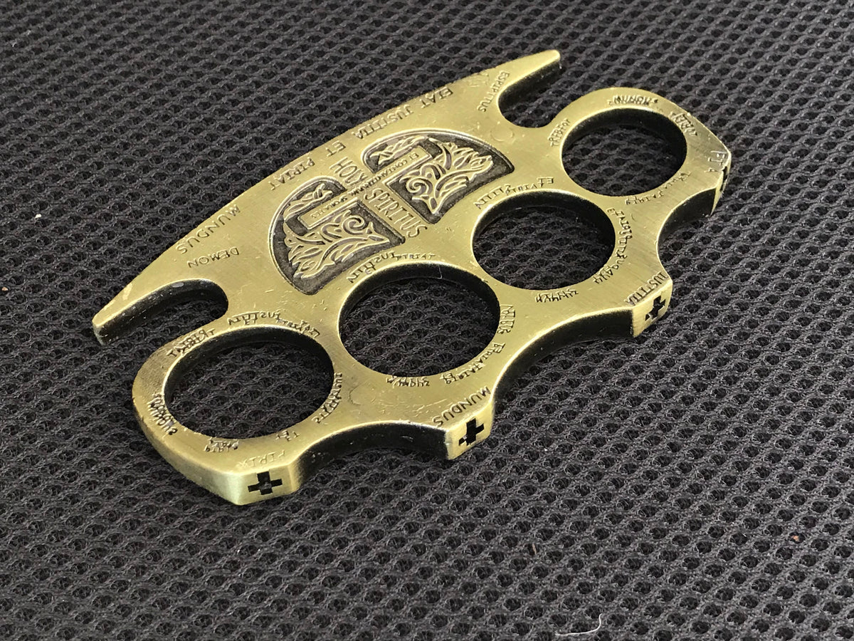 BroadGuard Metal Brass Knuckle Duster and Fist Buckle for Enhanced Protection