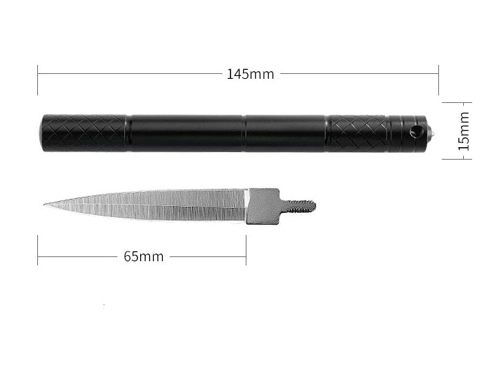 Pencil-Style Pocket Knife for Multi-purpose Outdoor Survival and Tactical EDC
