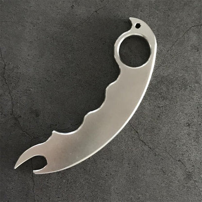 Solid Steel Multi-Tool for Self-Defense and Utility
