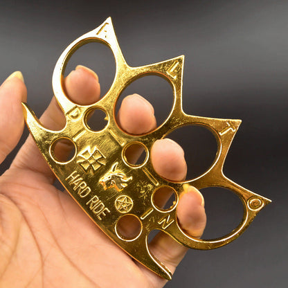 Brass Knuckle Duster by FitDefend for Emergency Window Breaking
