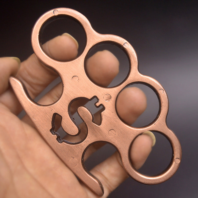 ControlEdge Brass Knuckles Duster for Personal Defense and Emergency Use