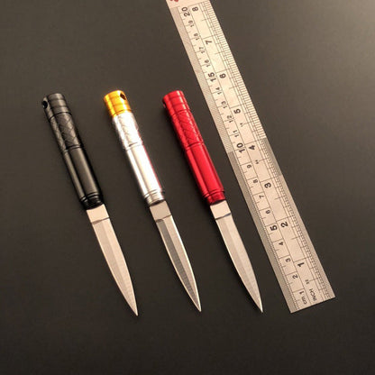 Pencil-Style Pocket Knife for Multi-purpose Outdoor Survival and Tactical EDC