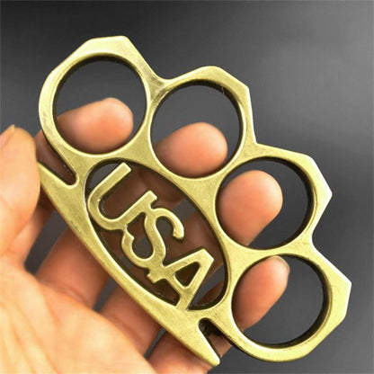 USAEdge Self-Defense Tool Featuring EDC Brass Knuckles and Window Breaker
