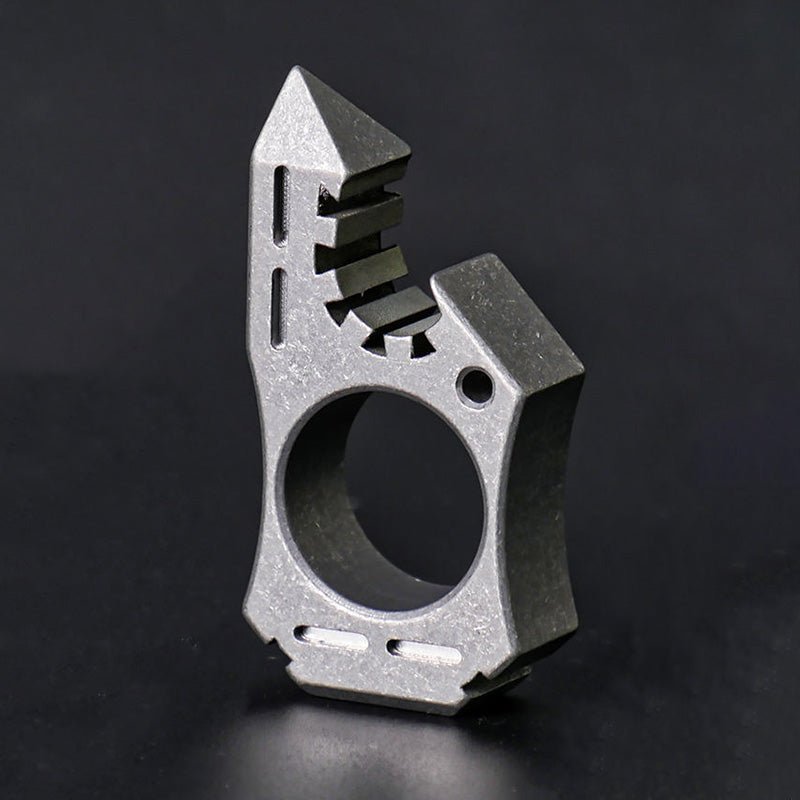 Stylish Titanium Knuckle Duster for Self-defense and EDC Use