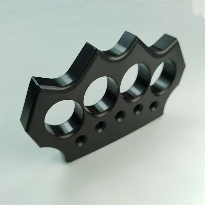 Assault-Ready Transparent Knuckle Duster for Personal Safety