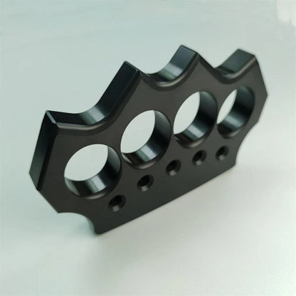 Assault-Ready Transparent Knuckle Duster for Personal Safety