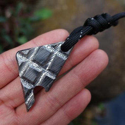 EDC Self Defense Alloy Steel Corkscrew with Unique Damascus Design