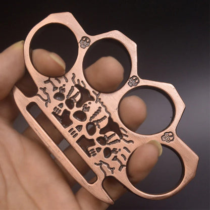 GhostGuard Solid Brass Knuckle Duster and Window Breaking Gear for Emergencies
