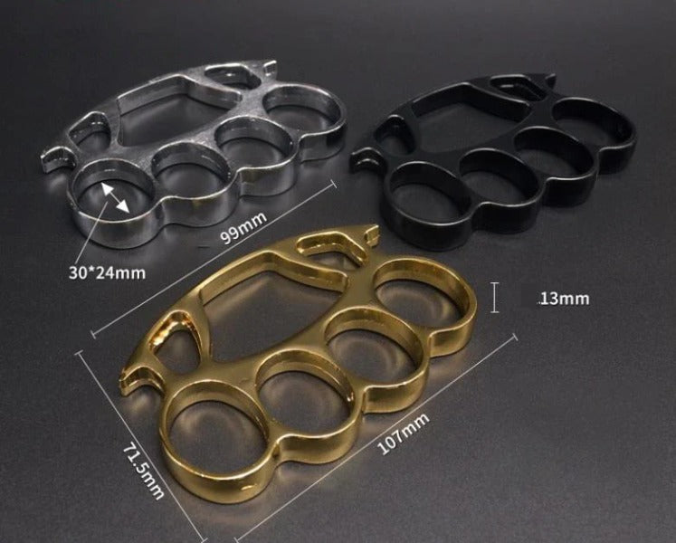 Tactical Brass Knuckles Duster for Quick Defense and Window Break