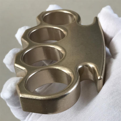 The KING Classic Design Stonewashed Brass Knuckle Duster