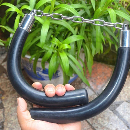 Self-Defense Rubber Nunchaku with Stretchable Chain