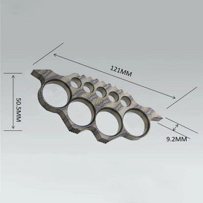 TC4 Titanium Self-Defense Knuckle Duster Compact Tool with Window Breaker