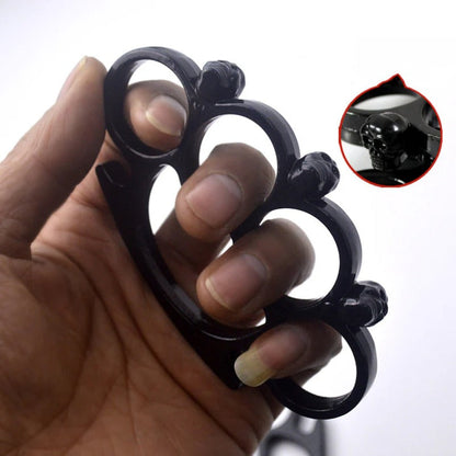 SkullGuard Protective Four-Finger Sleeve and Brass Knuckle Duster for Defense