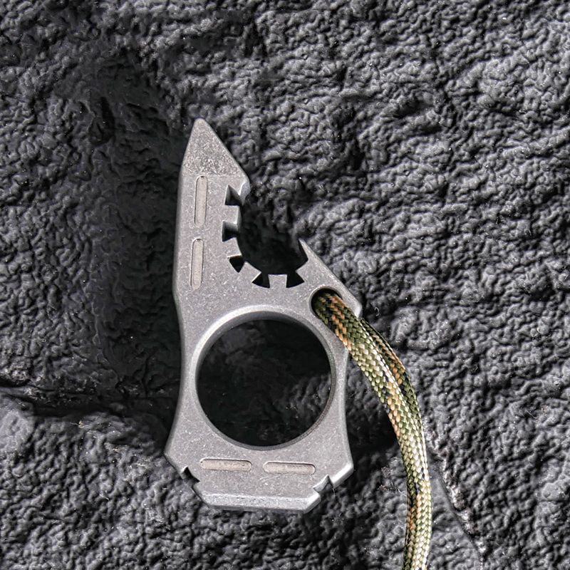 Stylish Titanium Knuckle Duster for Self-defense and EDC Use
