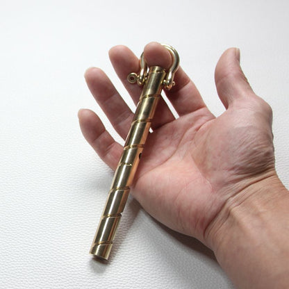 Brass Self-defense Stick with Horseshoe Lock for Practical Everyday Carry