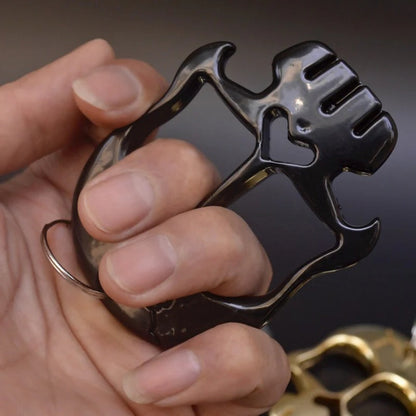 Weighted Two Finger Defender Knuckle Duster for Protection