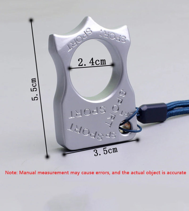 TigerFist Self-Defense Tool with Metal Knuckle Duster and Four-Finger Design