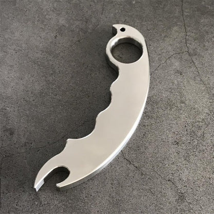 Solid Steel Multi-Tool for Self-Defense and Utility