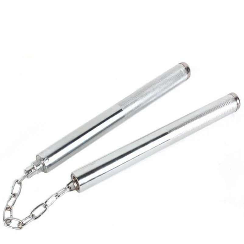 Outdoor Self-Defense Steel Nunchaku with Dual Utility
