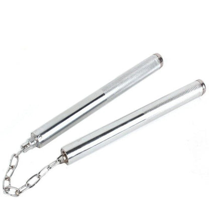 Outdoor Self-Defense Steel Nunchaku with Dual Utility