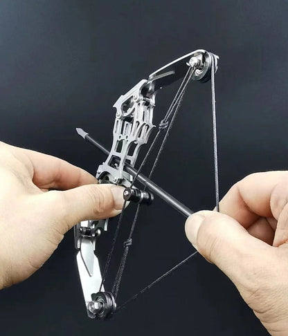 Pocket-Sized Compound Bow Mini Bow and Arrow Set for Archery Practice